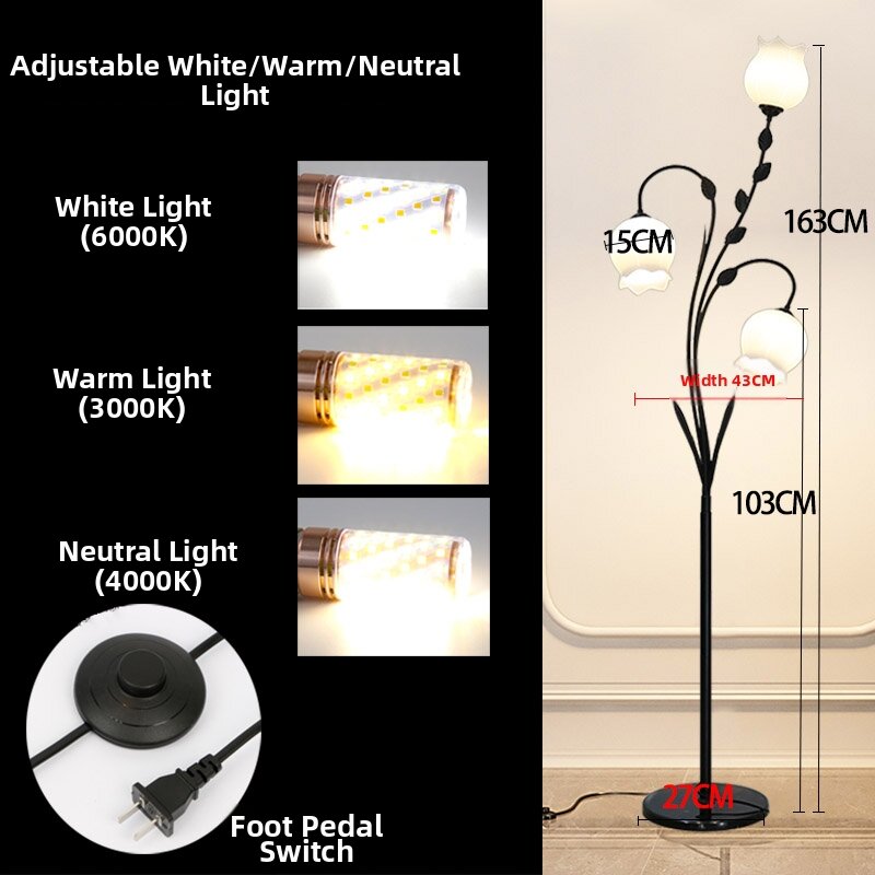 QIXIONG | Modern Nordic Style Remote Control Floor Lamp