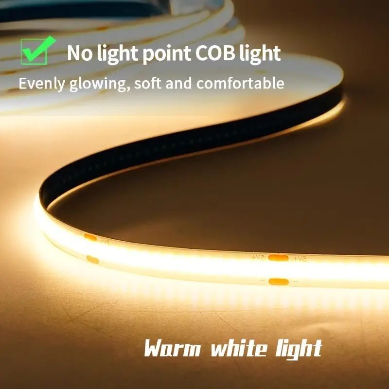 LED Light Strip USB Touch Sensor Dimmer Backlight 5V COB Diode Tape Ribbon For Home DecorDIY High Density Linear Lightings Lamp. 