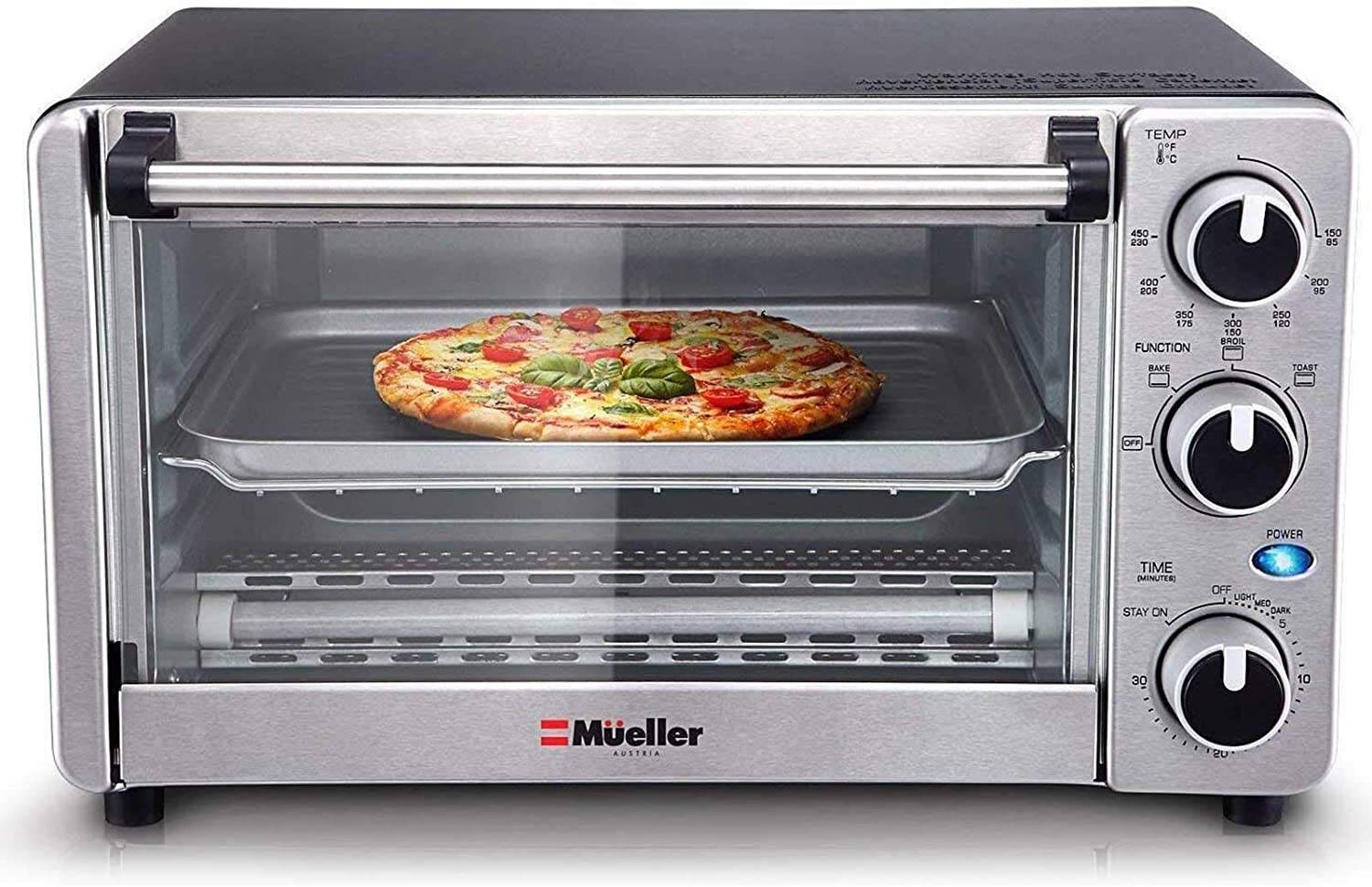 Authentic Toaster Oven 4 Slice Multi Function Stainless Steel Finish   S9c2a543ab435460d8dd25440ad28e965M 