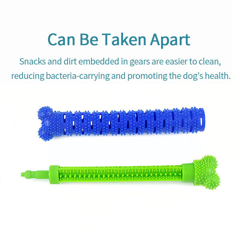 Dog Molar Stick Food Grade Bone Shape Dog Tooth Cleaning Interactive Bite Resistant for Small Pet with Slight Bite Force. 