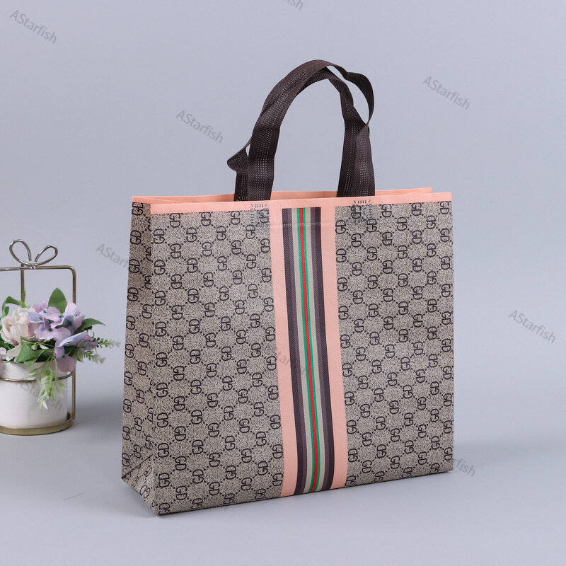 Gift Bag Non -Knitted Handbag Design Shopping Bag Large -Scale Ecological Bag Portable Printed Handbag Bag