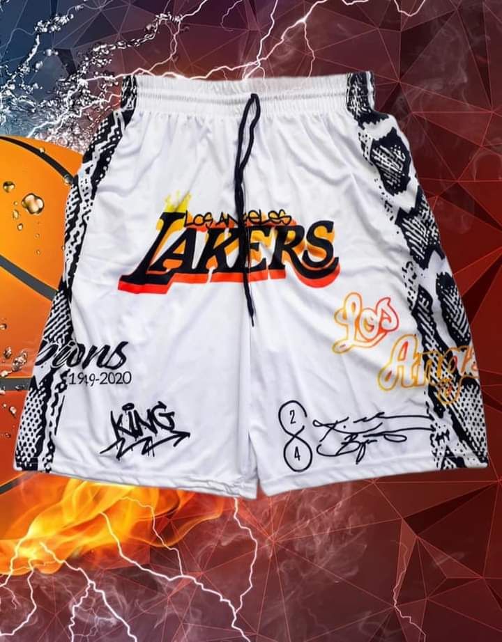 jersey short lakers white