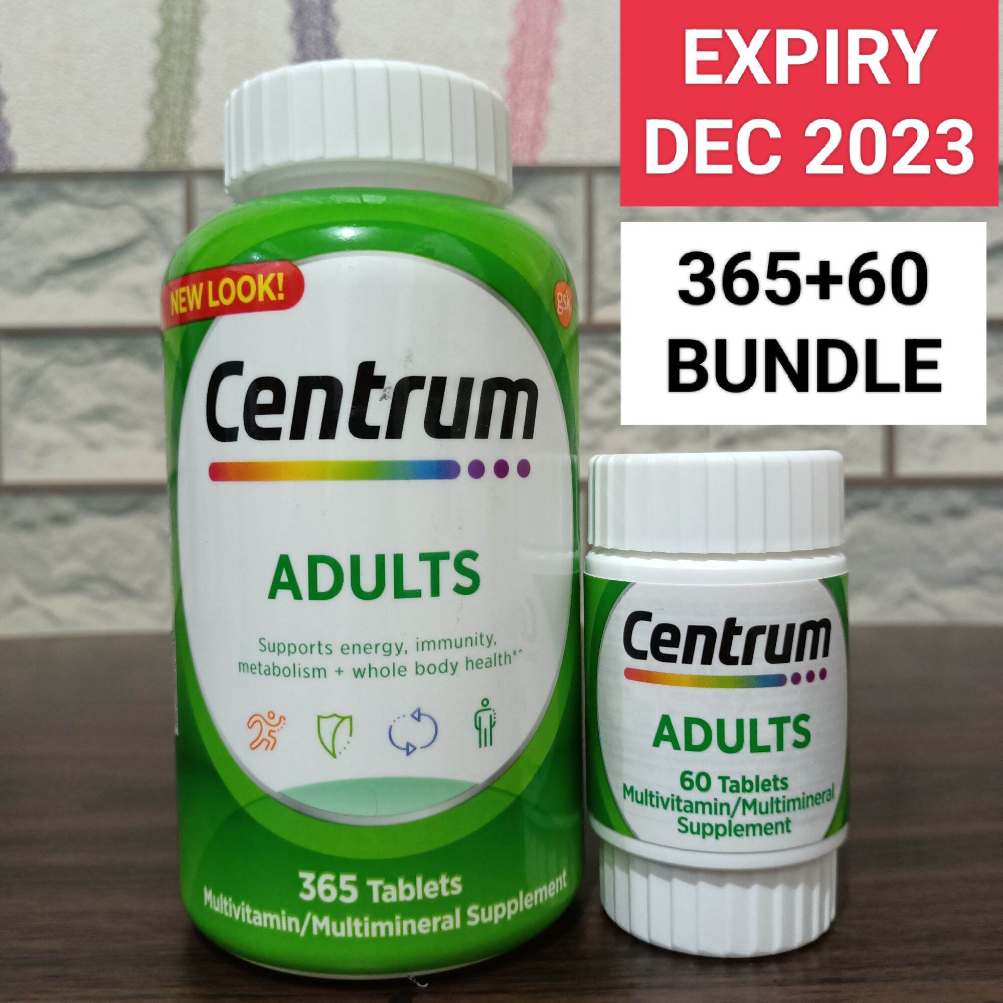 SALE⚠️EXPIRY DECEMBER 2023 Centrum Adults SEE BOTTLE SIZE EXPIRY DATE