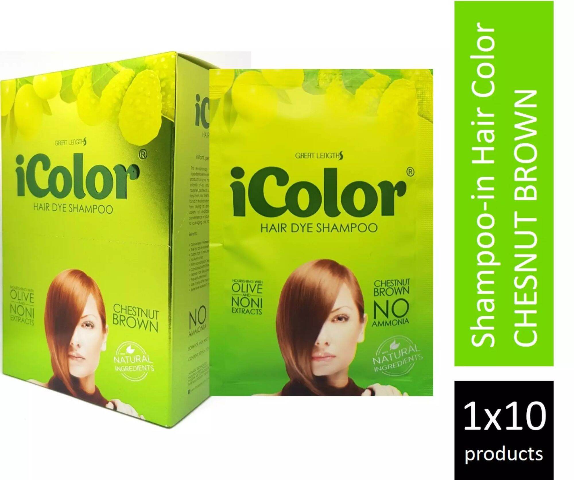 IColor Hair Dye Shampoo 1 Box 10 Sachet Lazada PH
