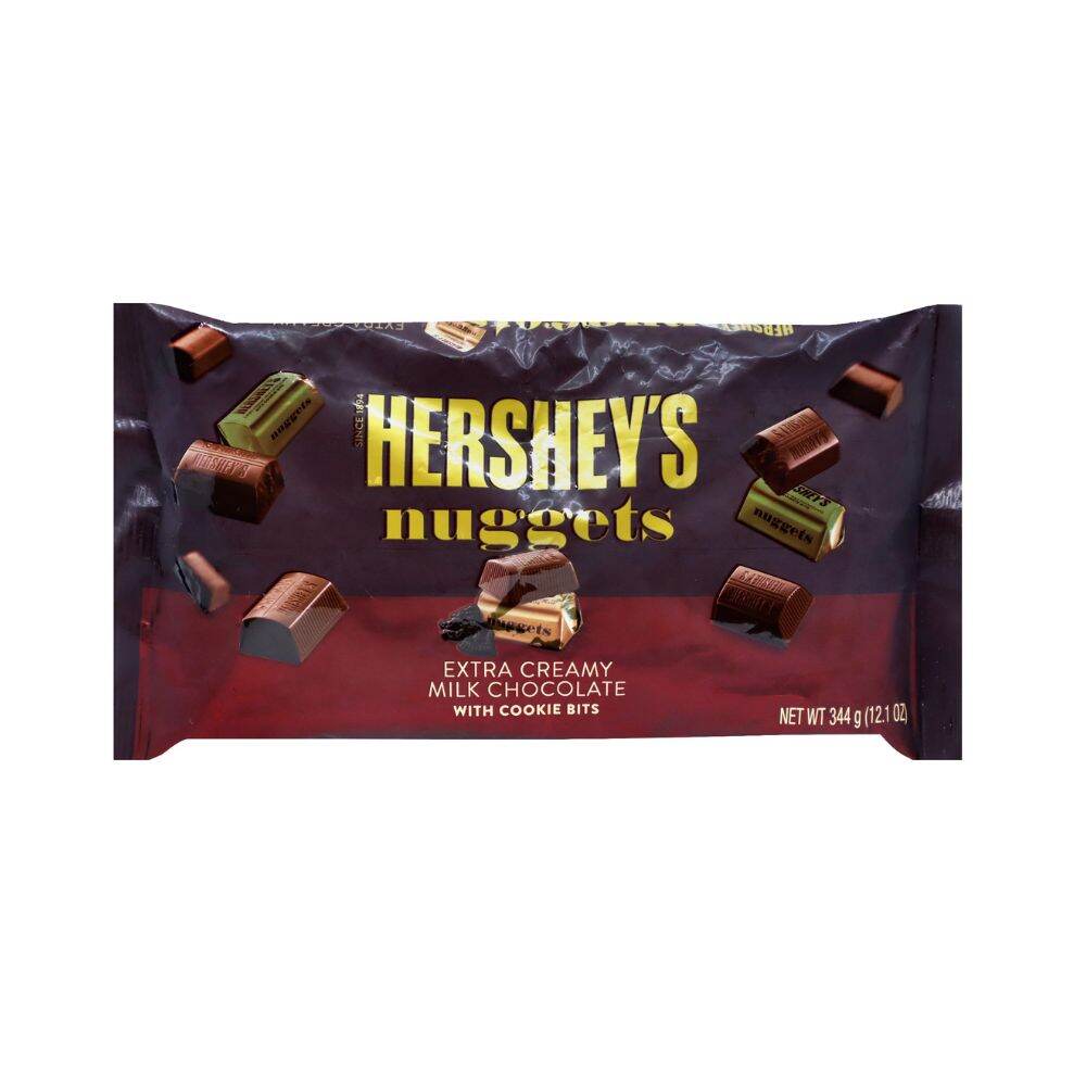 Hershey's Nuggets Extra Creamy Milk Chocolate with Cookie Bits 344g ...