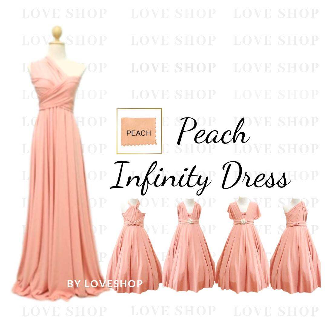 Infinity dress best sale color peach