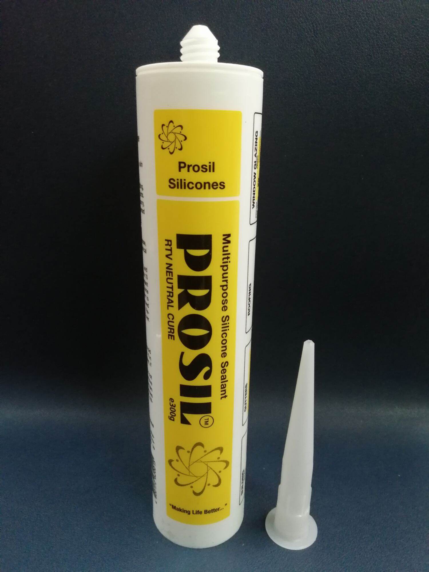 Prosil Multipurpose Silicone Sealant Neutral Cure (Clear/White/Black