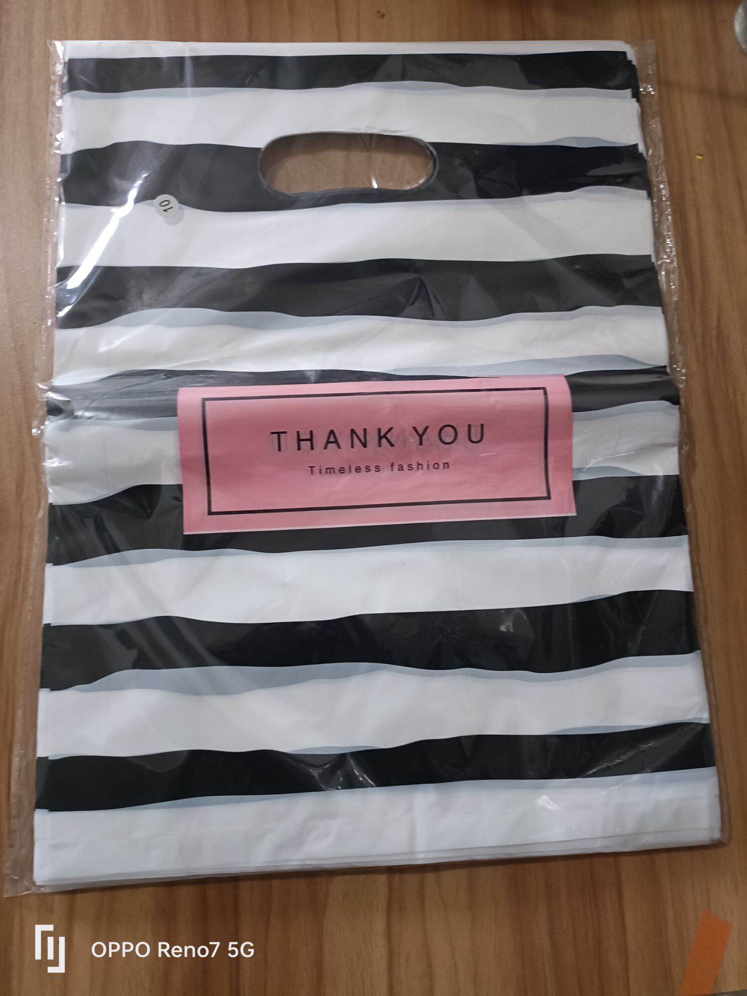 50pcs Thank you bag/printed plastic bag