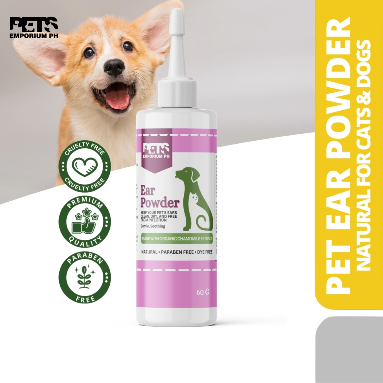 Canker powder for dogs ears pets at home hotsell