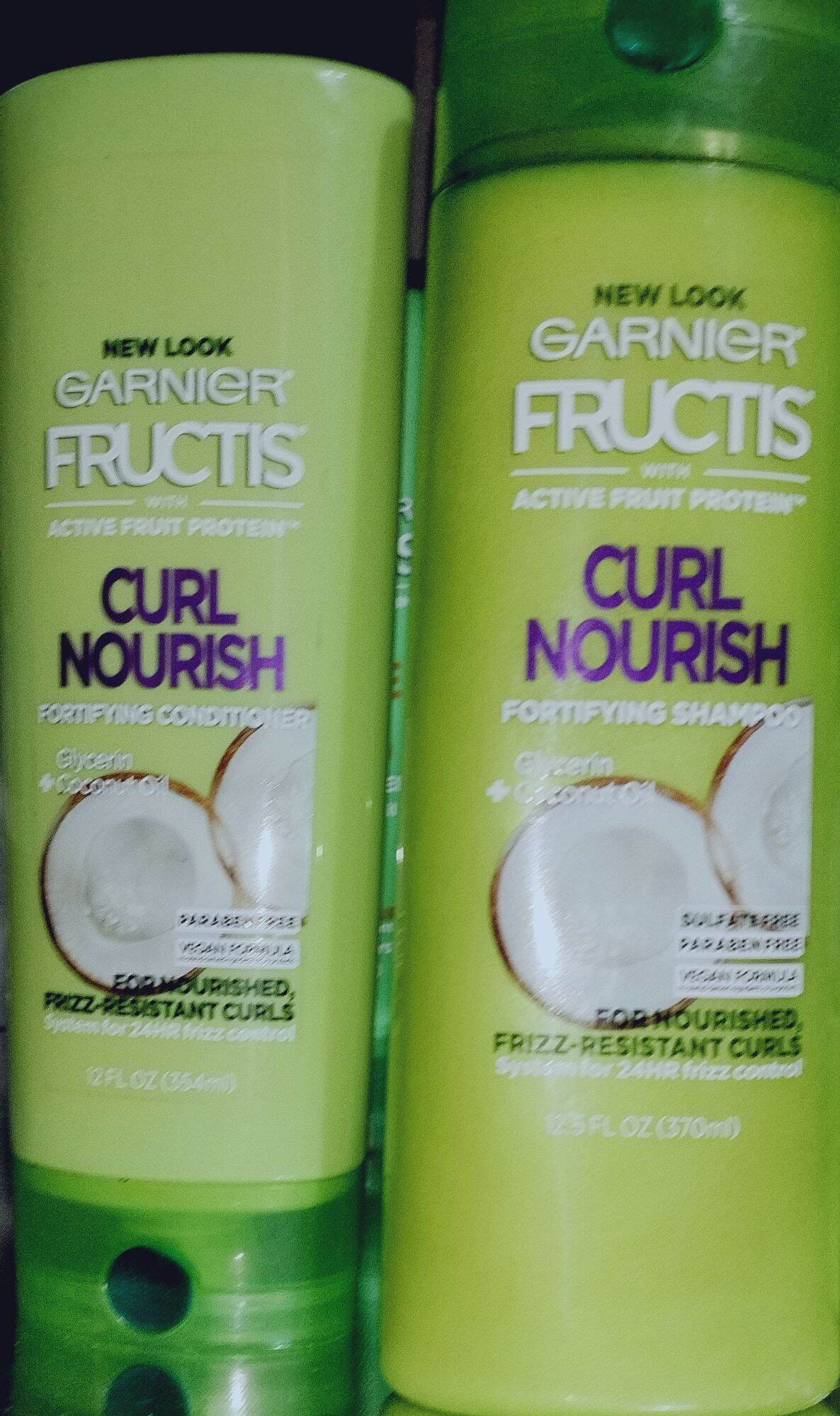 Garnier Fructis Curl Nourish Shampoo & Conditioner Lazada PH