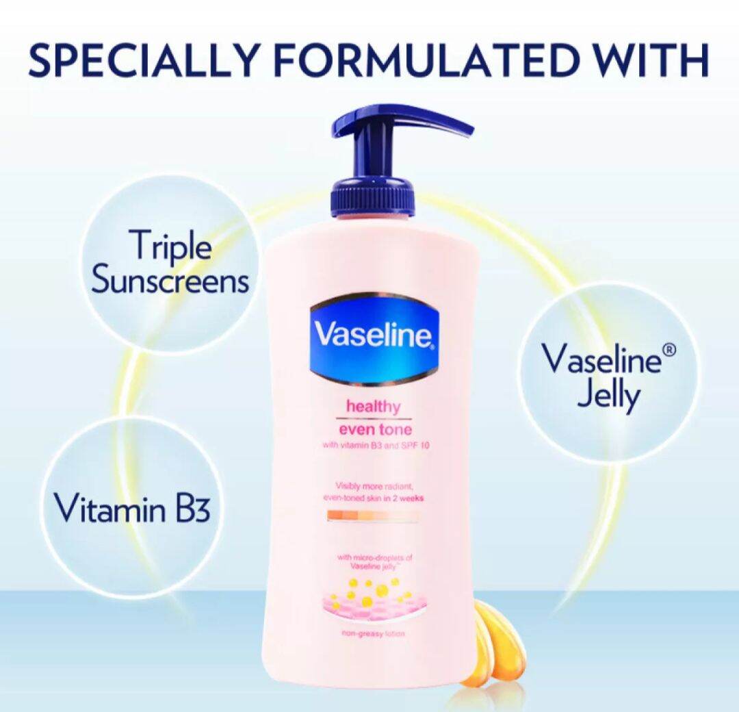 vaseline healthy even tone with vitamin b3 and spf 10