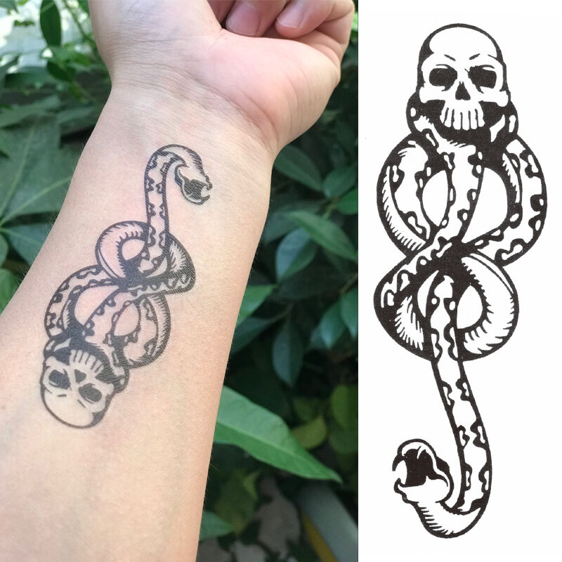 My Harry Potter Tattoo  Death Eater Harry Potter Tattoo  YouTube