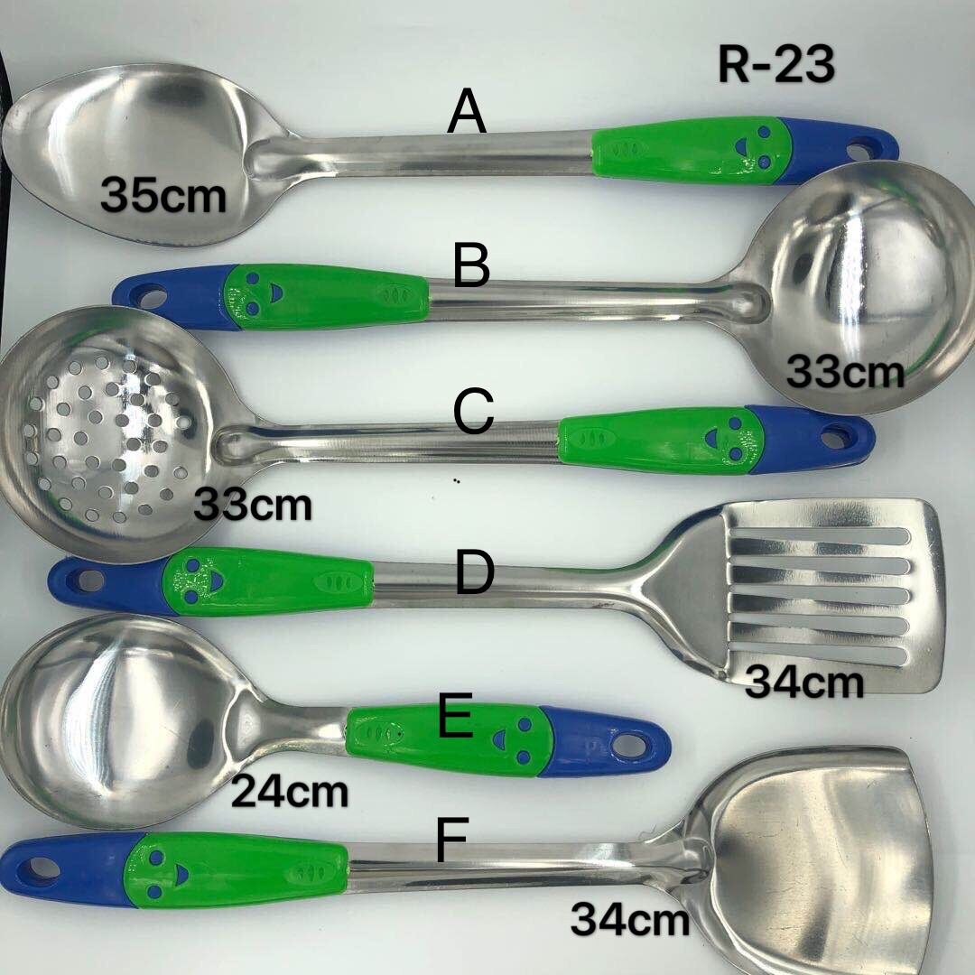 Kitchen Spoon Set Kitchen tool Heat Resistant Satinless Steel per piece R23 Lazada PH