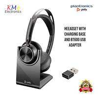[TOP SELLER] Original Plantronics Poly Voyager Focus 2 Bluetooth Headset for UC Apps - Active Noise Cancelling Mic | Wireless Call Center / BPO Wireless Headset | Bluetooth Headset | Work From Home Headset (Refurbished) Good as New