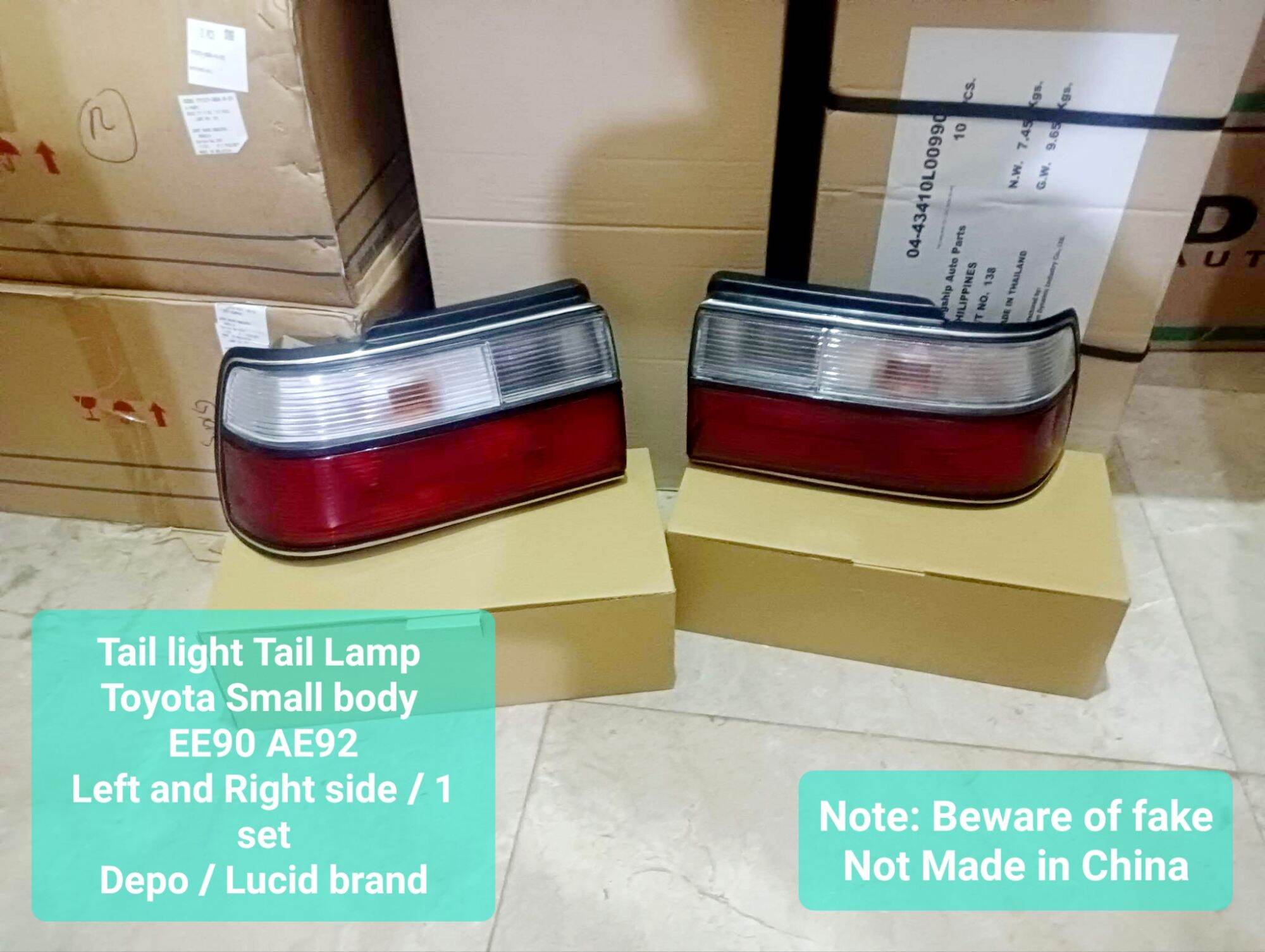 Tae90es Rear View Tail light Tail Lamp Toyota Small body EE90 AE92 Left and Right side ...