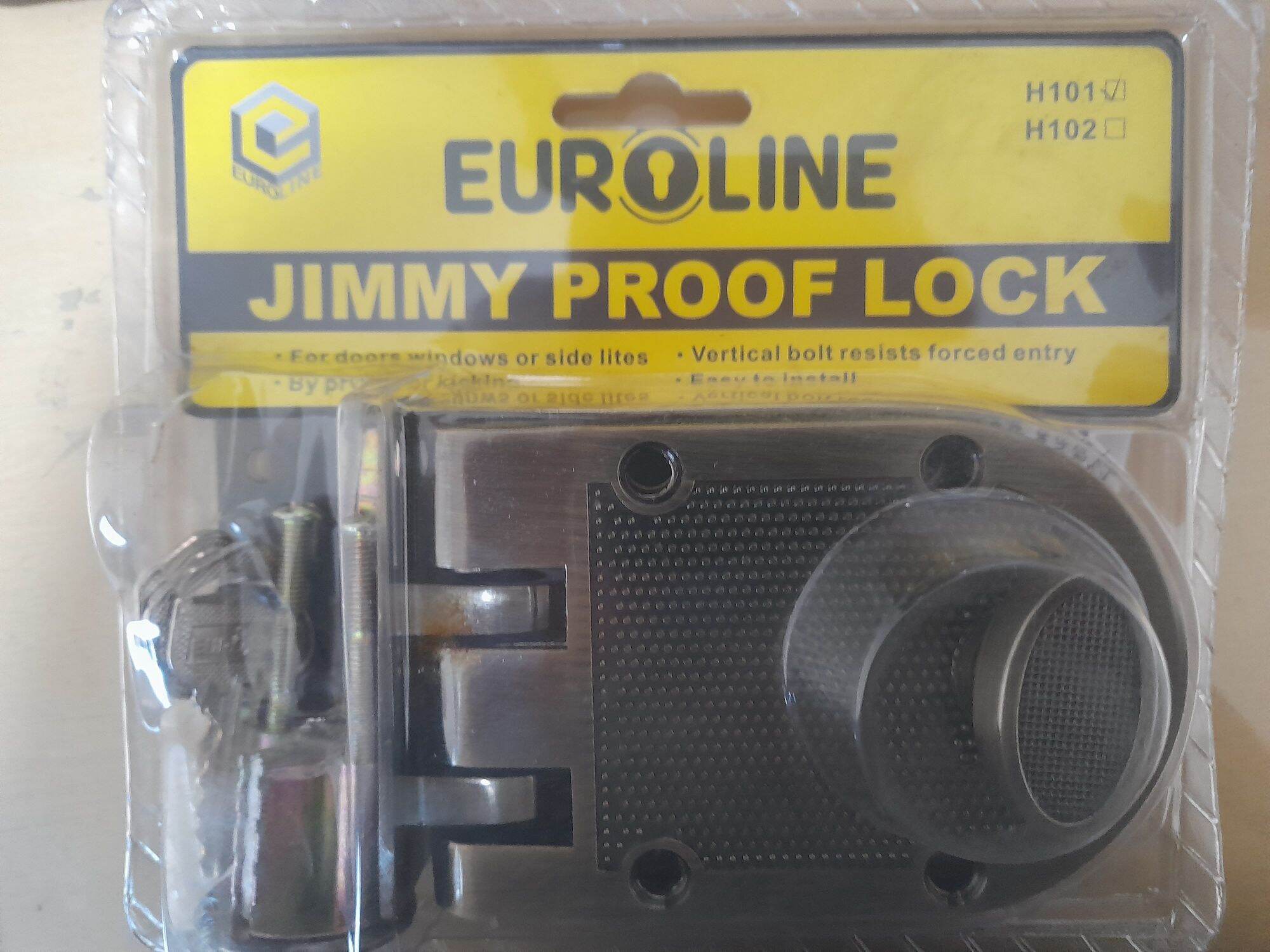 Euroline Double Cylinder Deadlock Jimmy Proof Lock Lazada PH