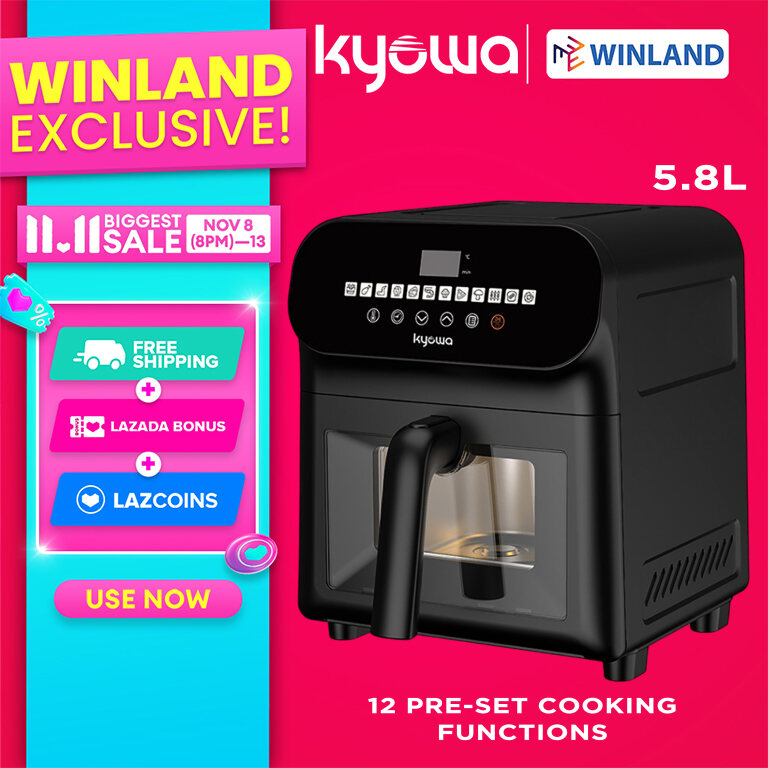 Winland Digital Air Fryer with 12 Preset Cooking Functions