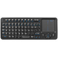 Rii K06 Mini Bluetooth KeyboardBacklit 2.4GHz Wireless Keyboard with IR Learning Touchpad Android TV Box， Mac Laptop Windows