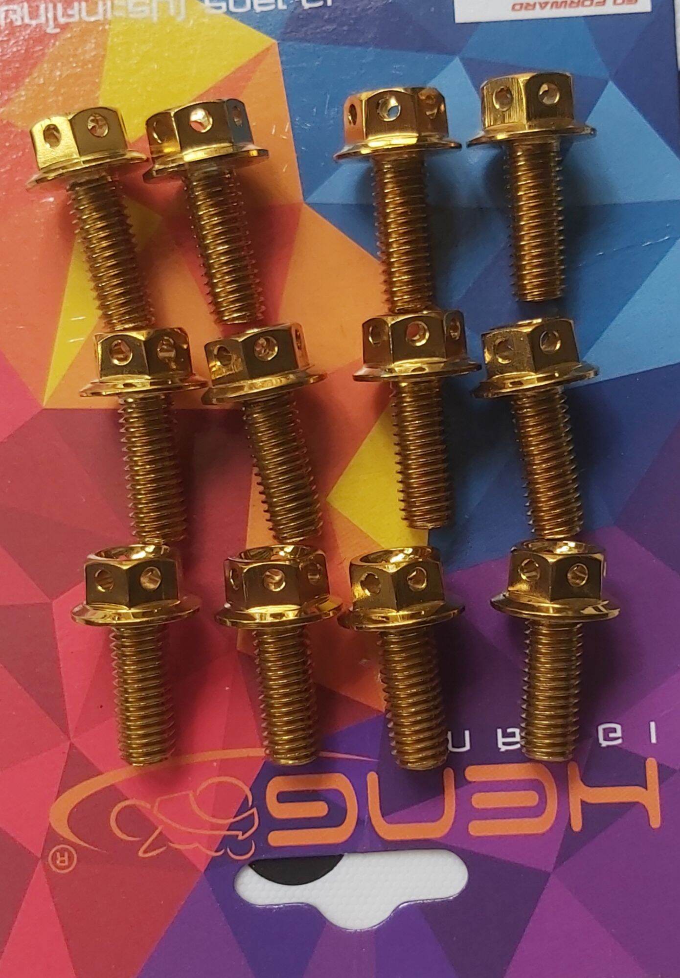 12 Pcs. Footrest Bolts for Sniper 150 (M8x20) Lazada PH