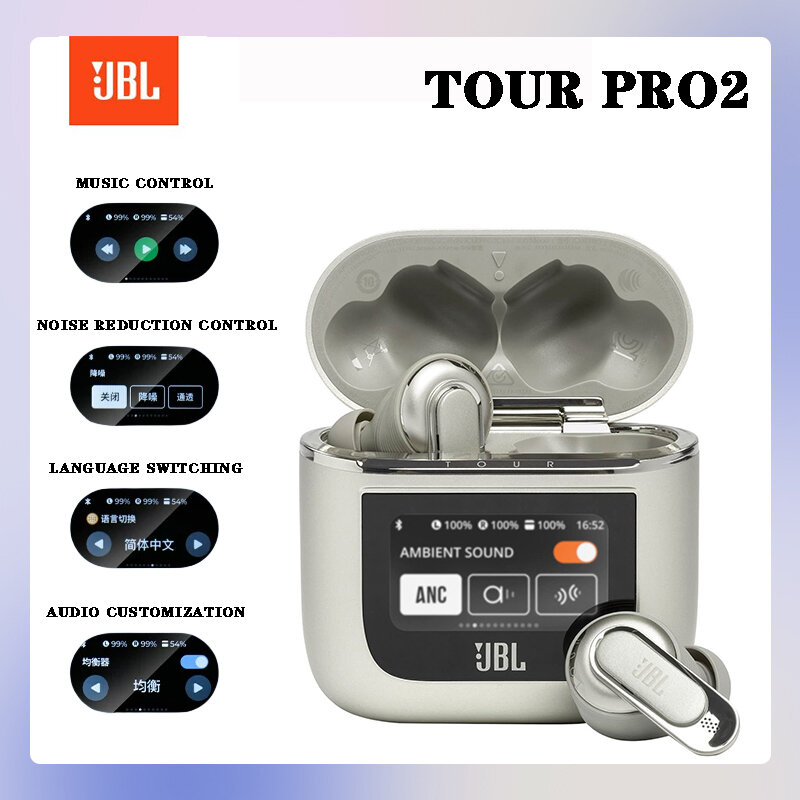 【6 Month Warranty】JBL Tour Pro 2 True Wireless Noise Cancelling Earbuds