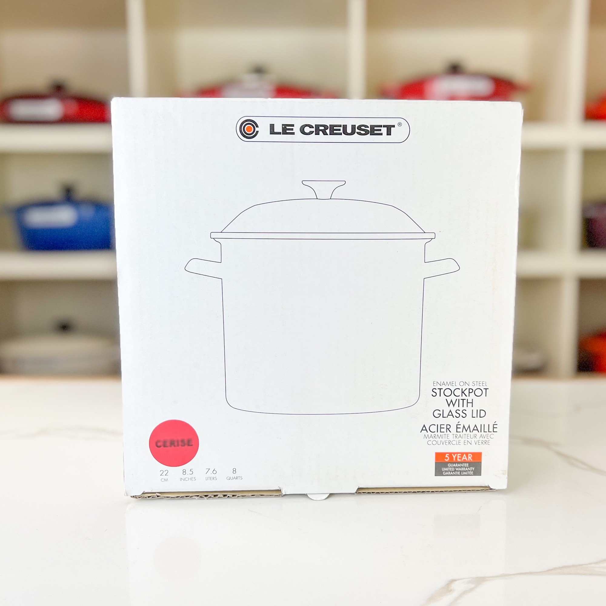 Le Creuset 6 Qt. Stockpot - Cerise – Chef's Arsenal