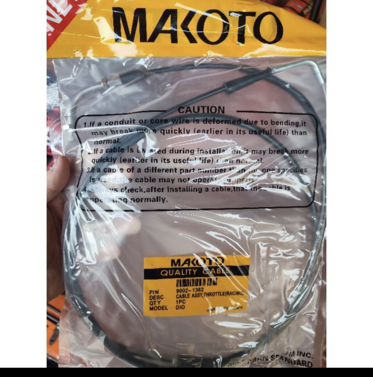 MAKOTO Throttle Cable Dio Racing Universal 28mm with Thread Lazada PH