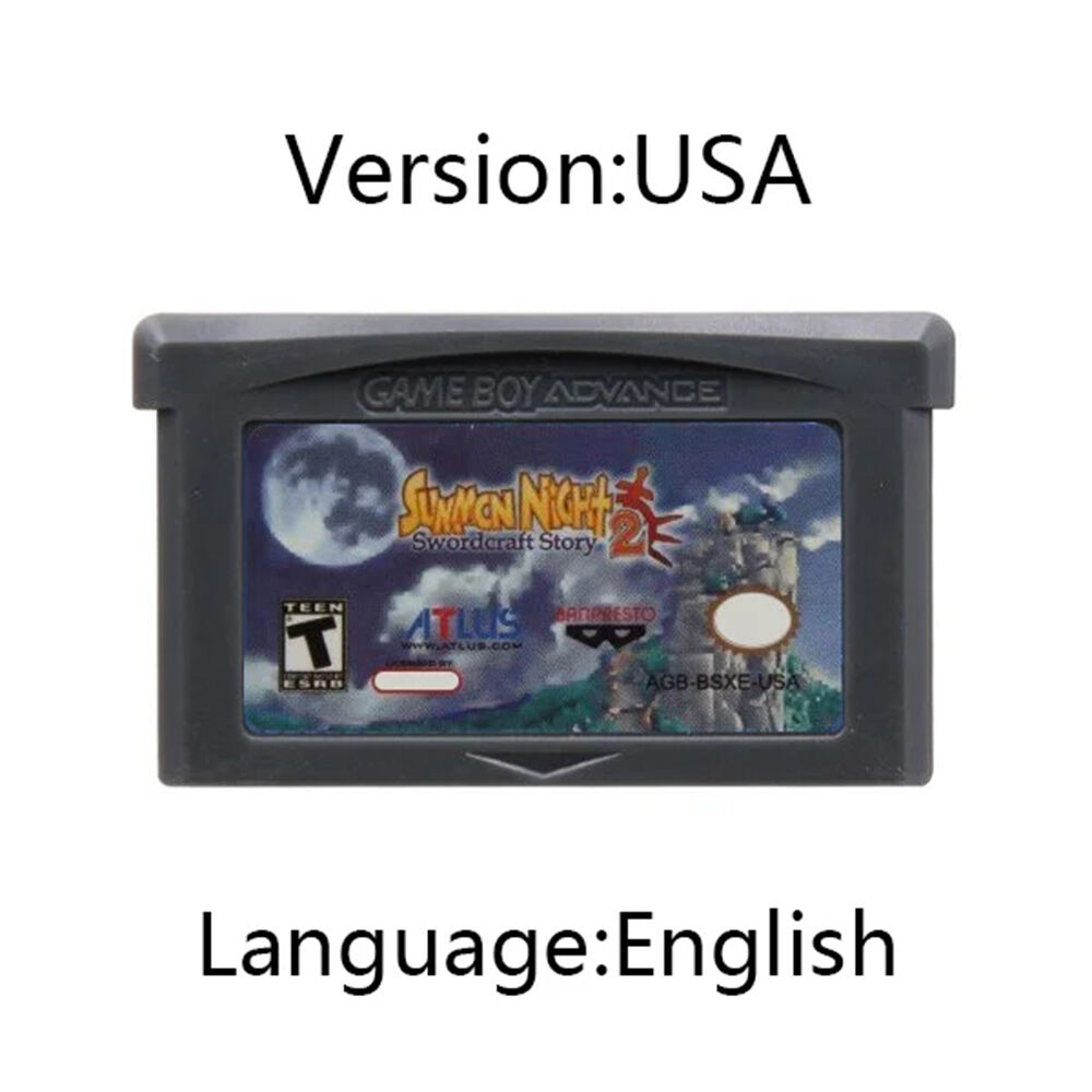 GBA Summon Night Game Cartridge 32-Bit Video Game Console Card Summon ...