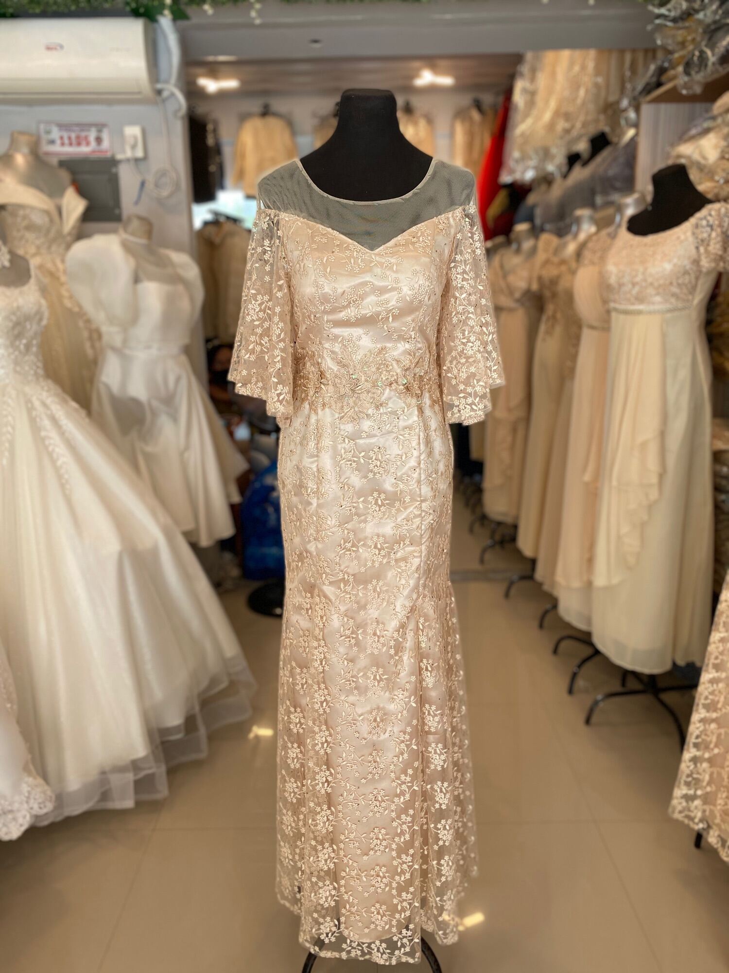 modern principal sponsor gown