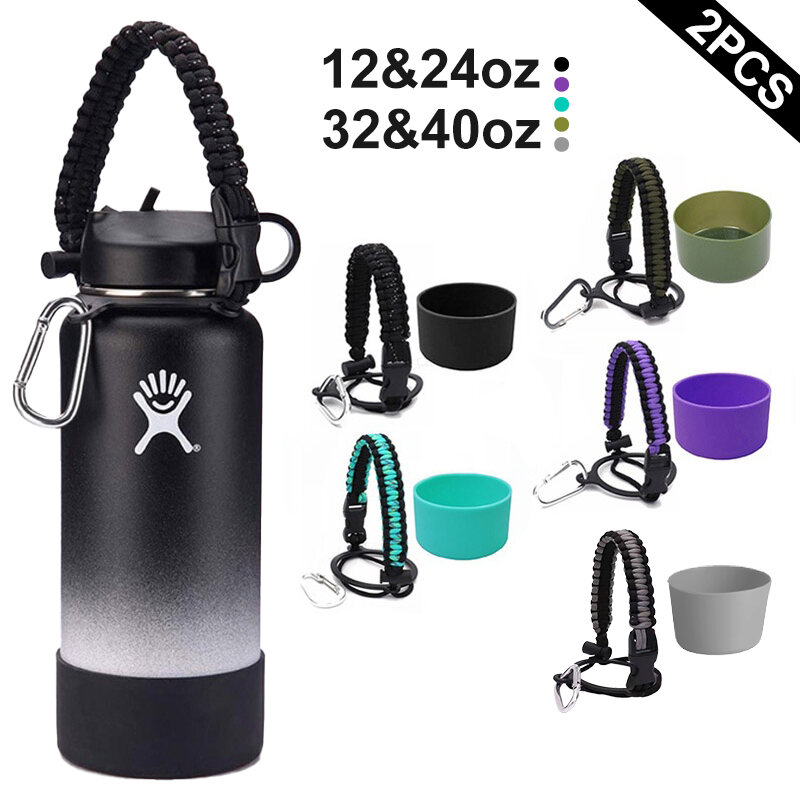 HydroFlask Rope Handle Aquaflask Accessories Aquaflask Rope Paracord Handle Wide Mouth Bottle Portable Rope Handle for Outdoor Hiking Travel
