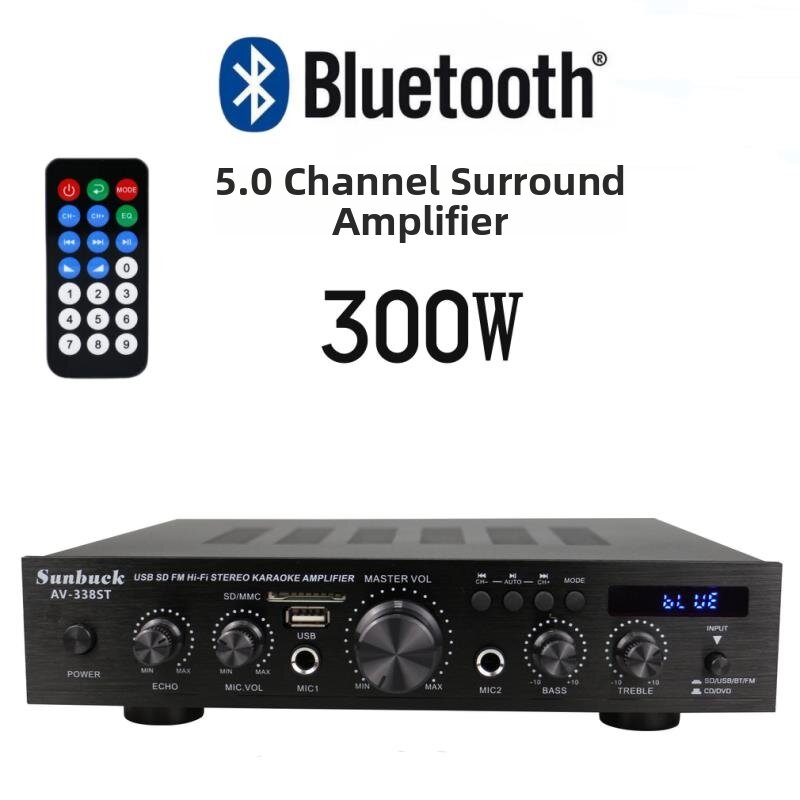 YIYUE | Home Karaoke Amplifier Digital High Power Bluetooth with Card Slot and Remote