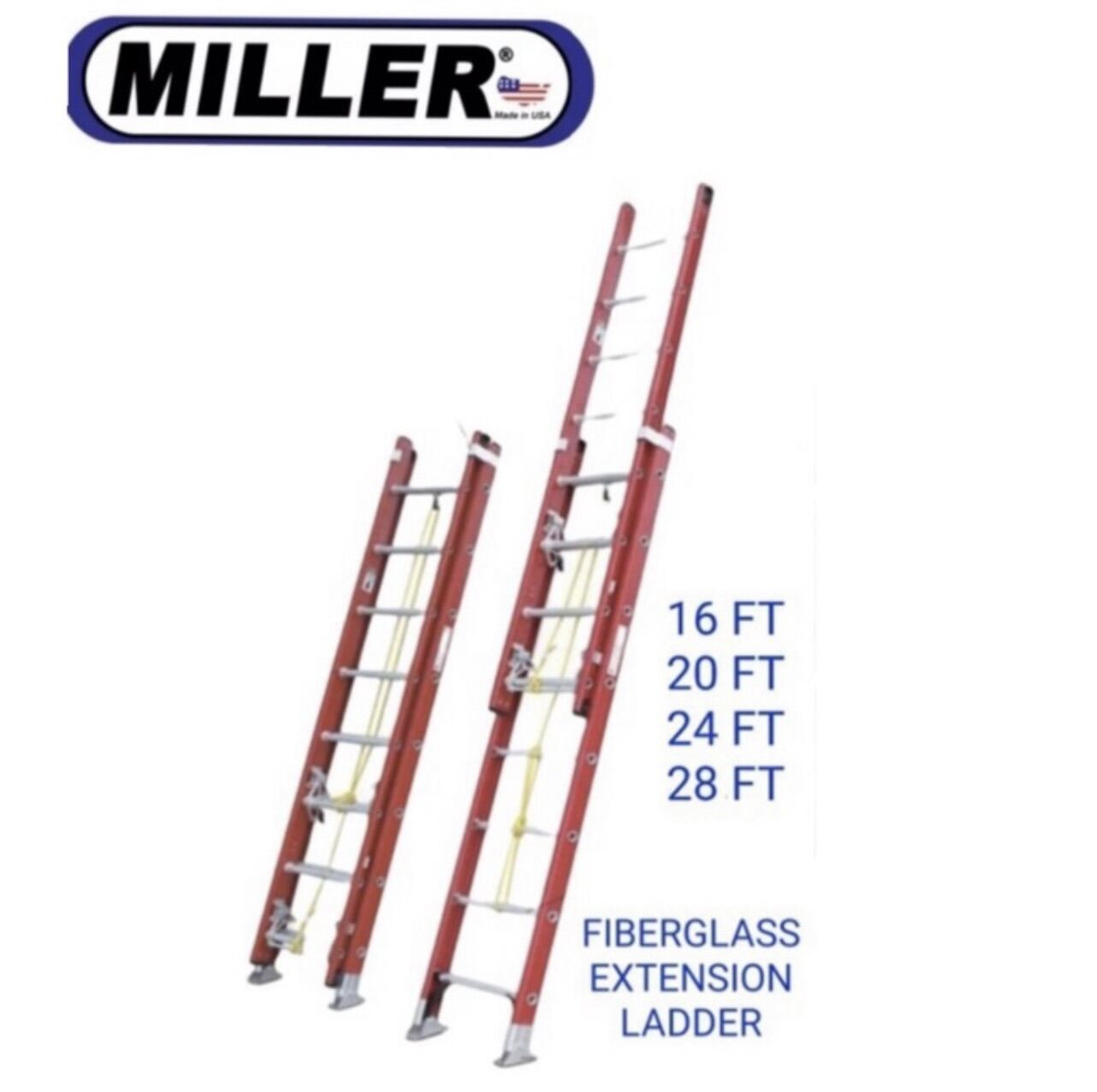 MILLER USA FIBERGLASS EXTENSION LADDER Lazada PH