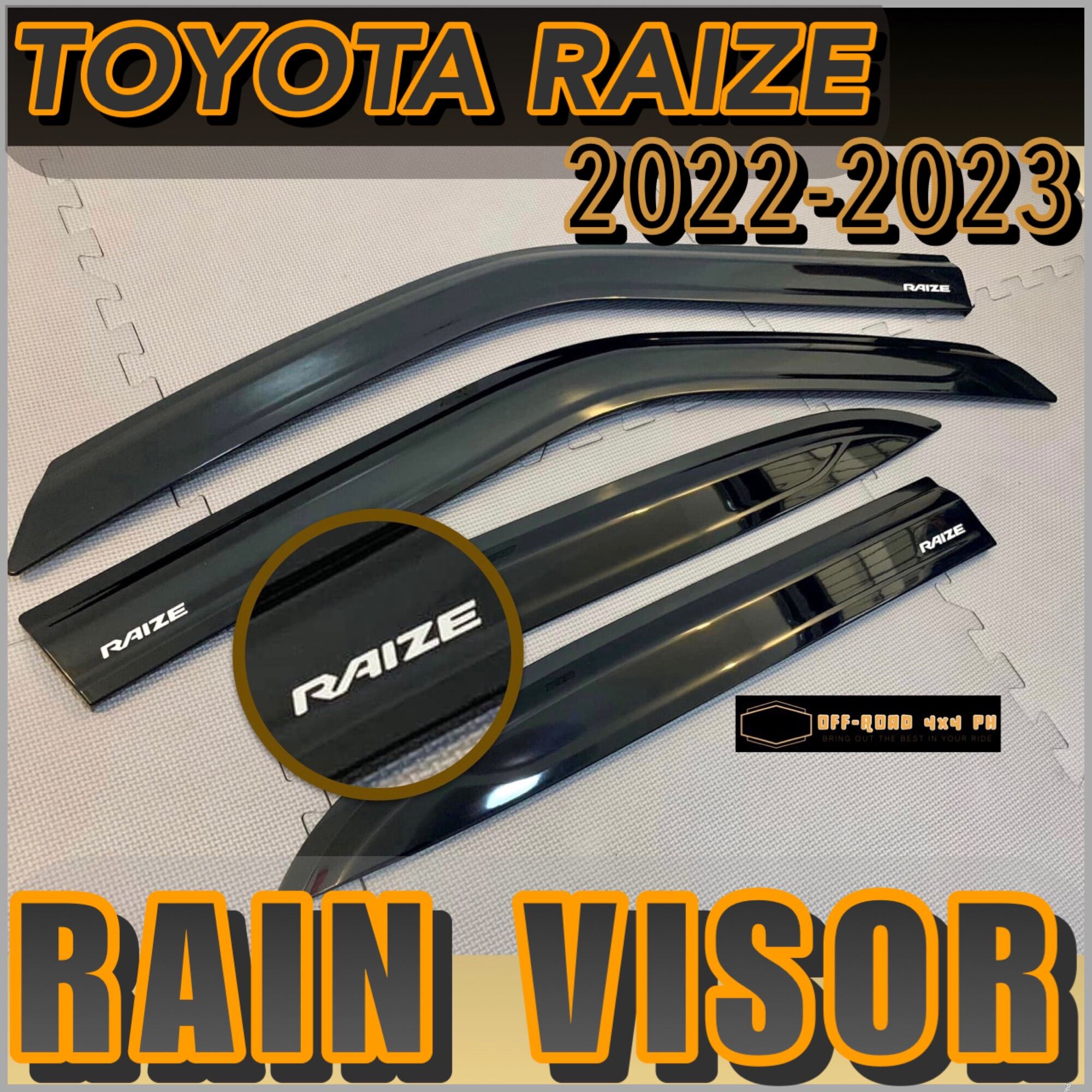 TOYOTA RAIZE RAIN VISOR 20222023 (raize accessories) Lazada PH