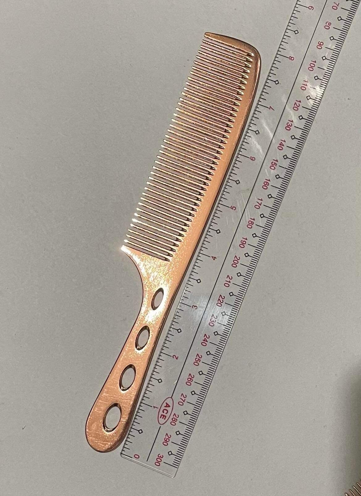 Aluminum Metal Antistatic Hairdressing Combs Hair Cutting Dying Hair