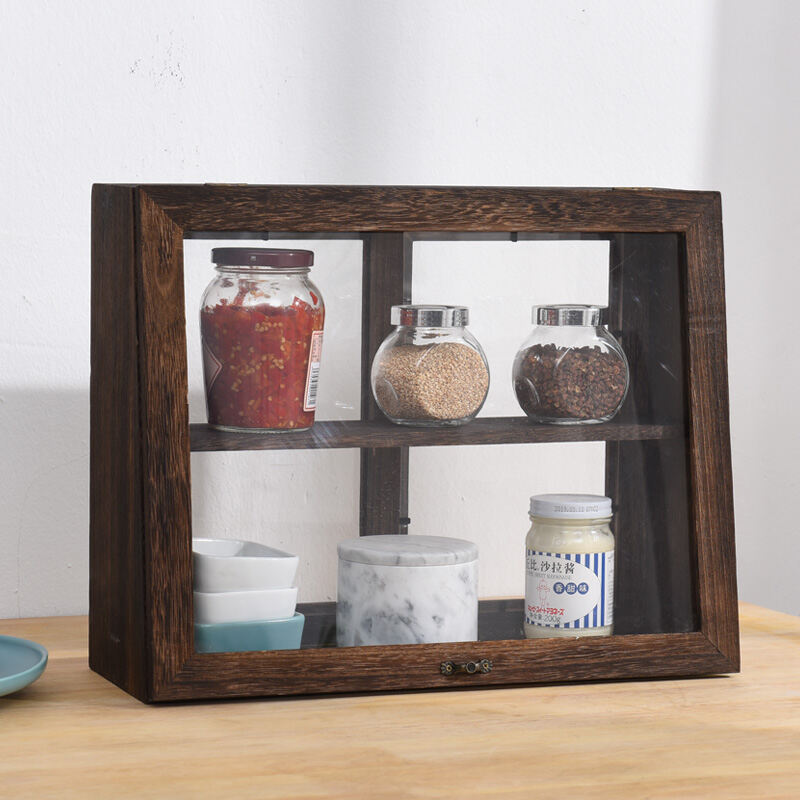 JapaneseStyle Solid Wood Desktop Storage Small Sideboard