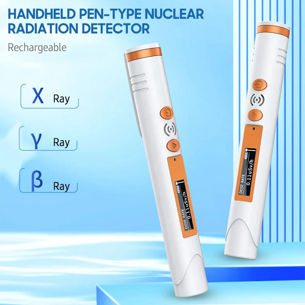 Geiger Counter Nuclear Radiation Detector Pen Type Dosimeter Portable Digital X-ray Beta Gamma Electromagnetic Radiation Tester