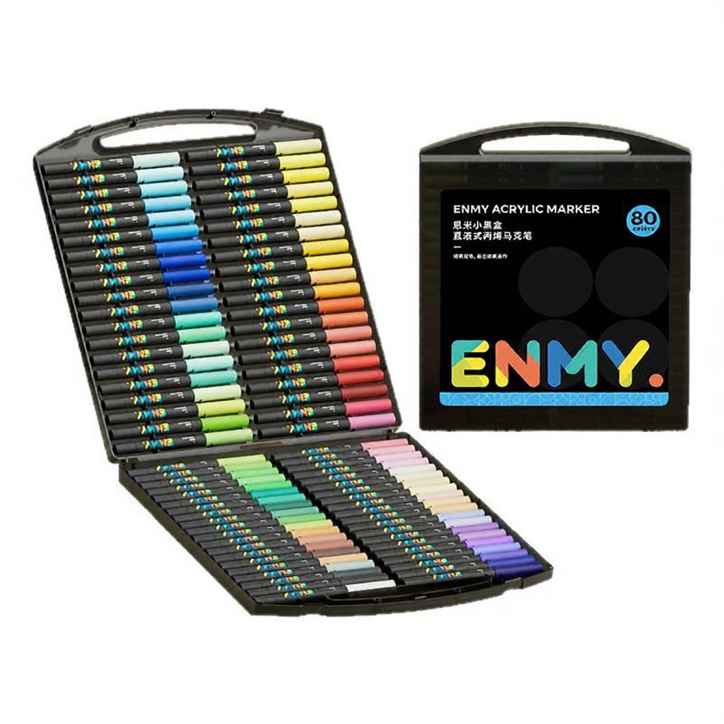 ENMI | Quick Drying Washable Non-Blending Markers 80 Colors