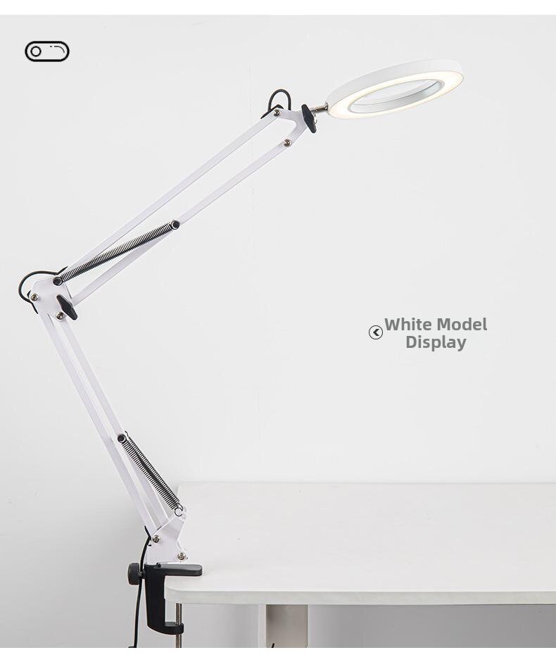 Eyes-Protecting Reading Study Lamp Magnifying Glass Task Light