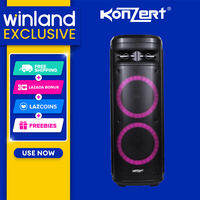 Konzert by Winland Kontempo 10 Portable Party Speaker with Bluetooth FM SD AUX Mic Guitar Input Konzert Speaker (1)piece per order