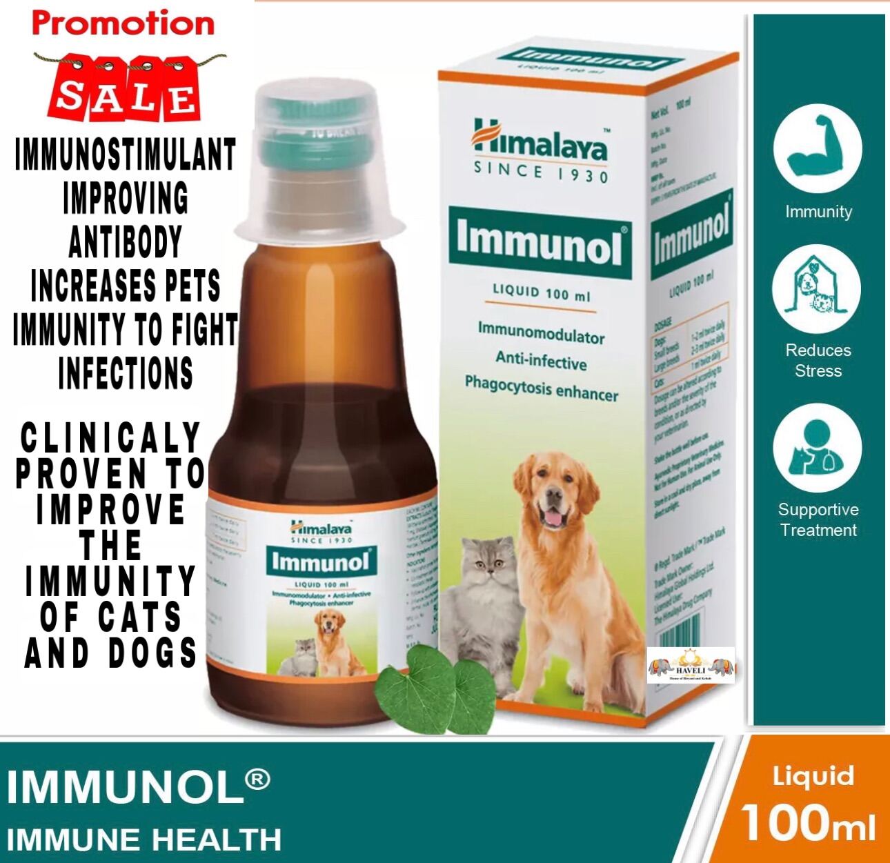 Sale!Himalaya immunol for Dogs and cats 100ml wholesale Lazada PH