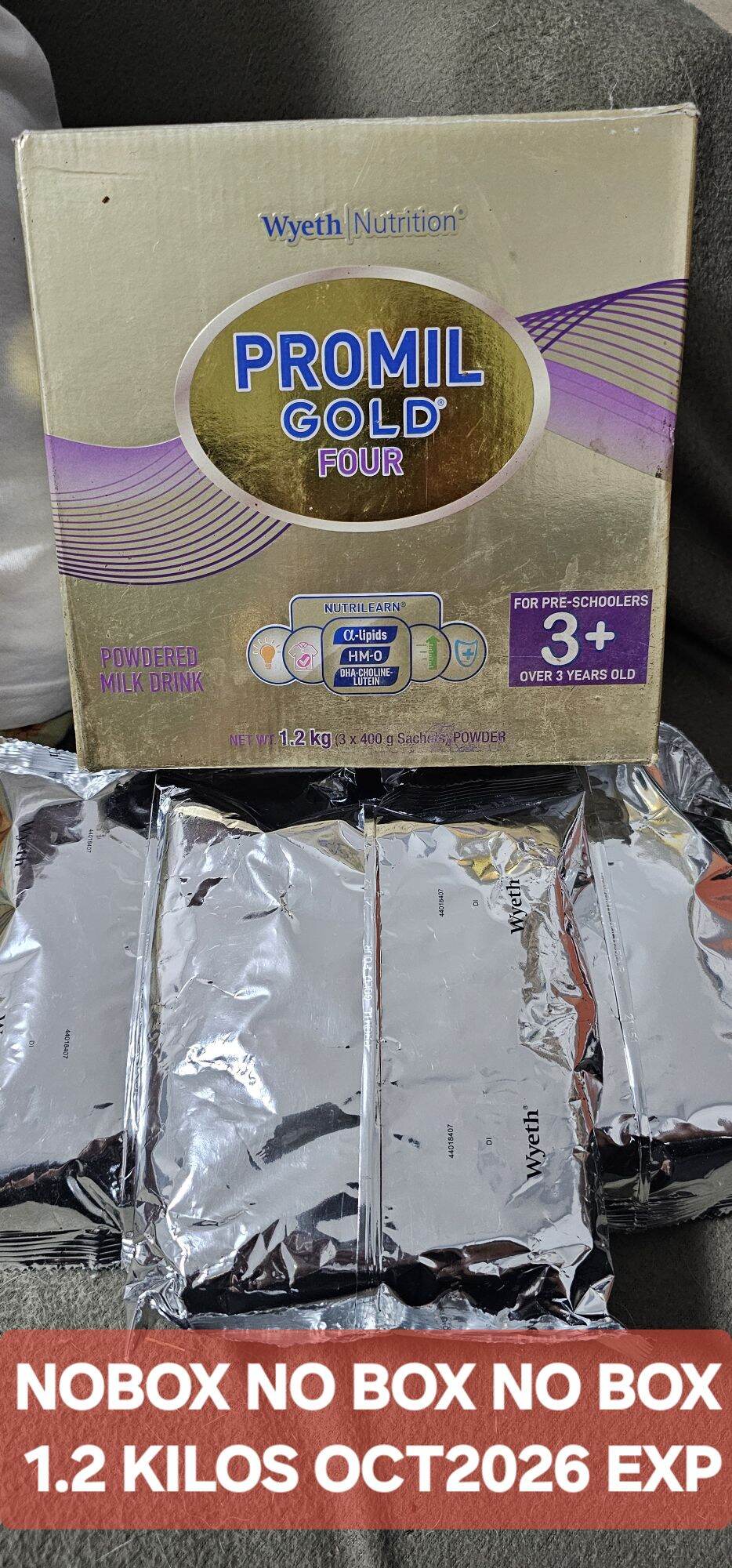 NO BOX Wyeth® PROMIL GOLD® 3 plus 1.2kg x 1 NONBOX