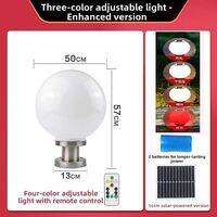 OUSHIDUN | Automatic Solar Pillar Light Round
