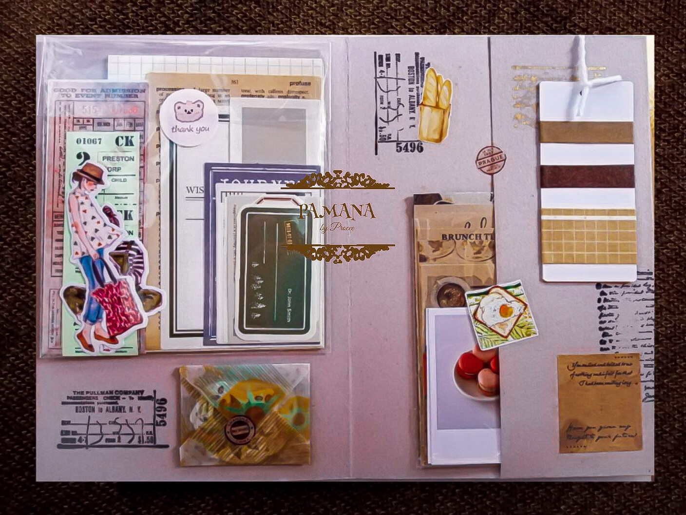 Coffee Theme Journal Scrapbooking Starter Kit