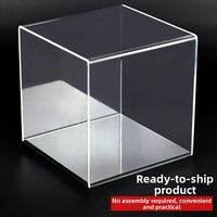 Acrylic Display Case Suitable for MG Gundam Model MG RG Brick Figurine Dust Cover Lego Toy Storage Box Collectible Showcase