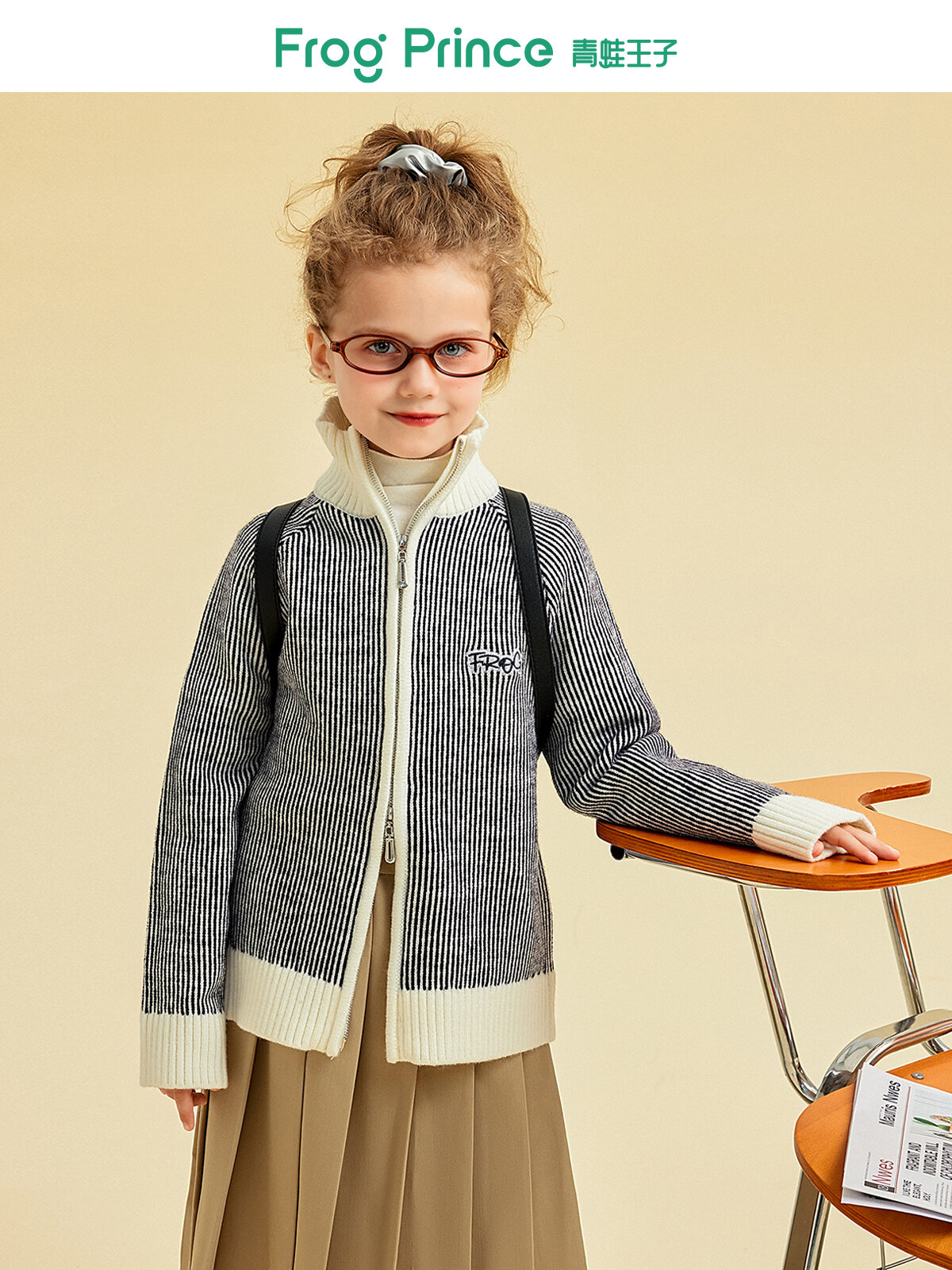 Frog prince | Spring New Striped Girls' Knit Sweater - Brand Frog Prince Presyo 1,877 Piso*Libreng Shipping