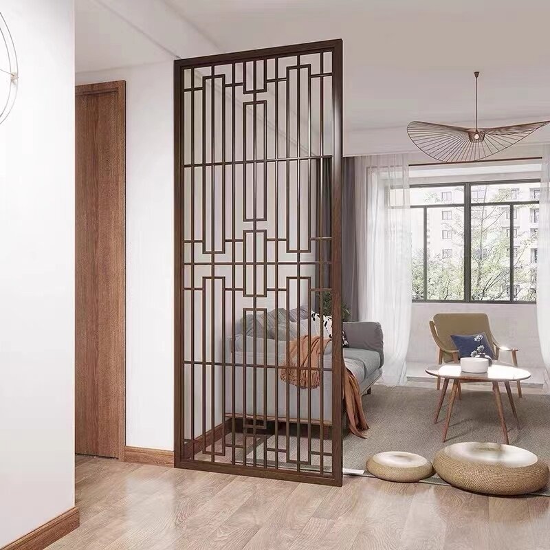 New Chinese-Style Solid Wood Subareas Screens Living Room Entrance ...