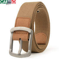 CARTELO | Mens Youth Style Canvas Belt Needle Buckle