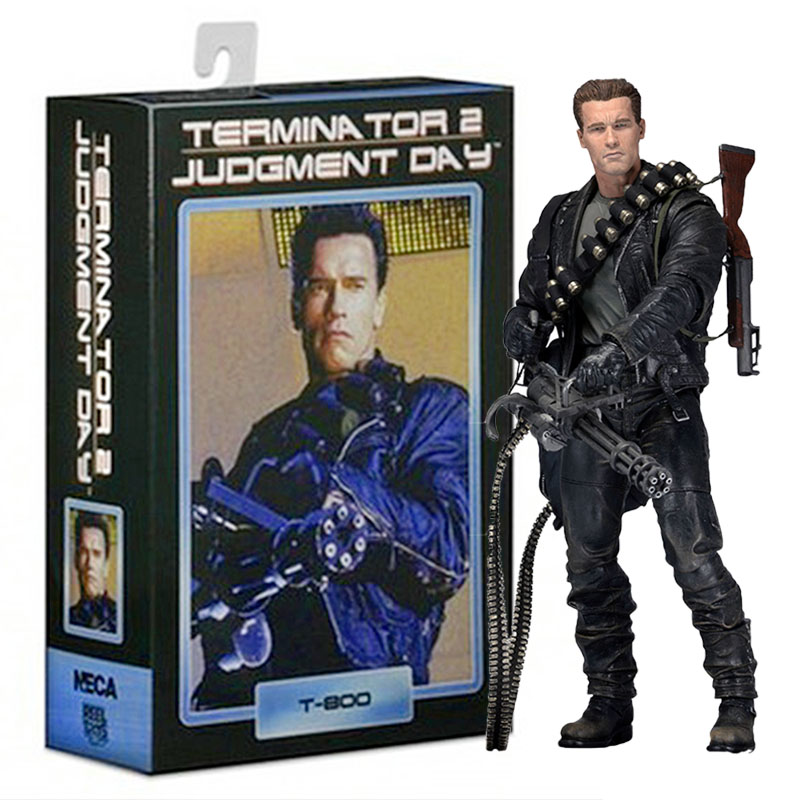 NECA Figure Terminator T-800 Figure Judgement Day Arnold Schwarzenegger  Action Figure Model Toys Joint Movable Doll Gift For Kids