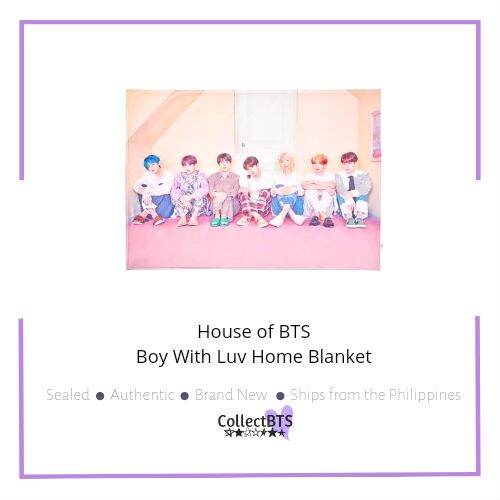 Brand New House of BTS offers Boy with Luv Blanket