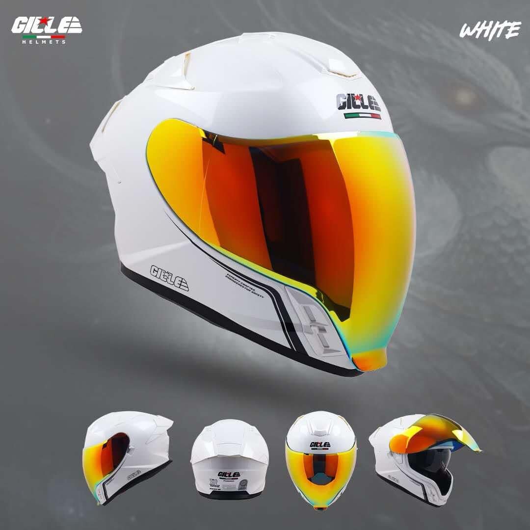 GILLE Phoenix Dualvisor Fullface helmet with Freebies. 