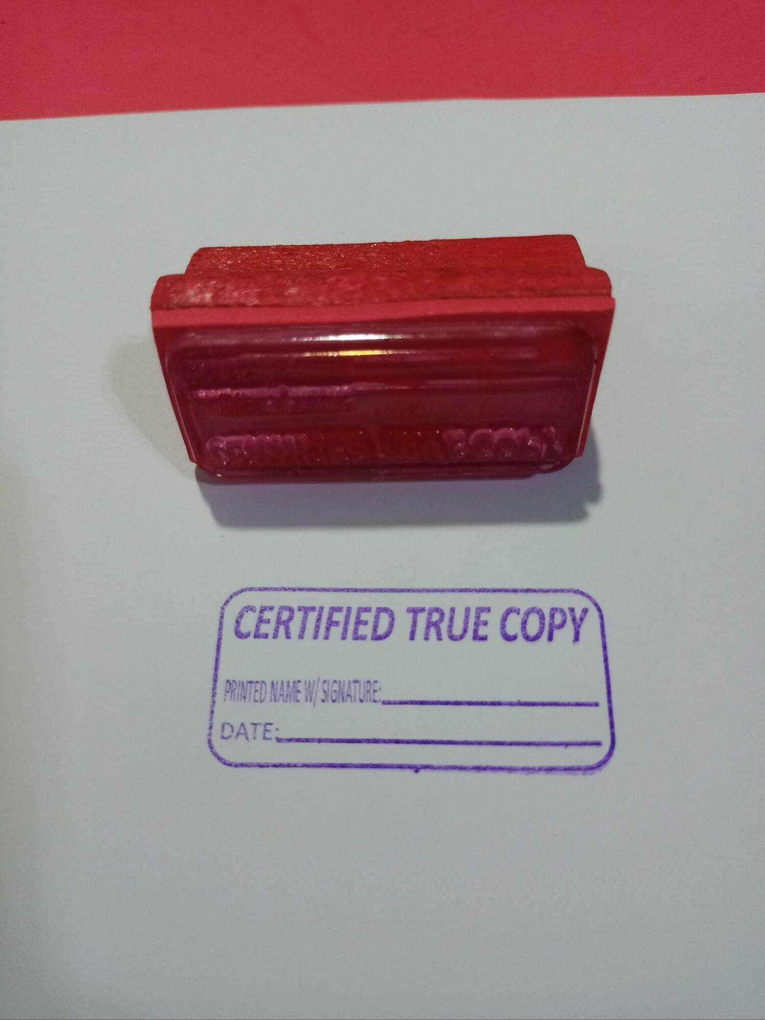 CERTIFIED TRUE COPY STAMP Lazada PH